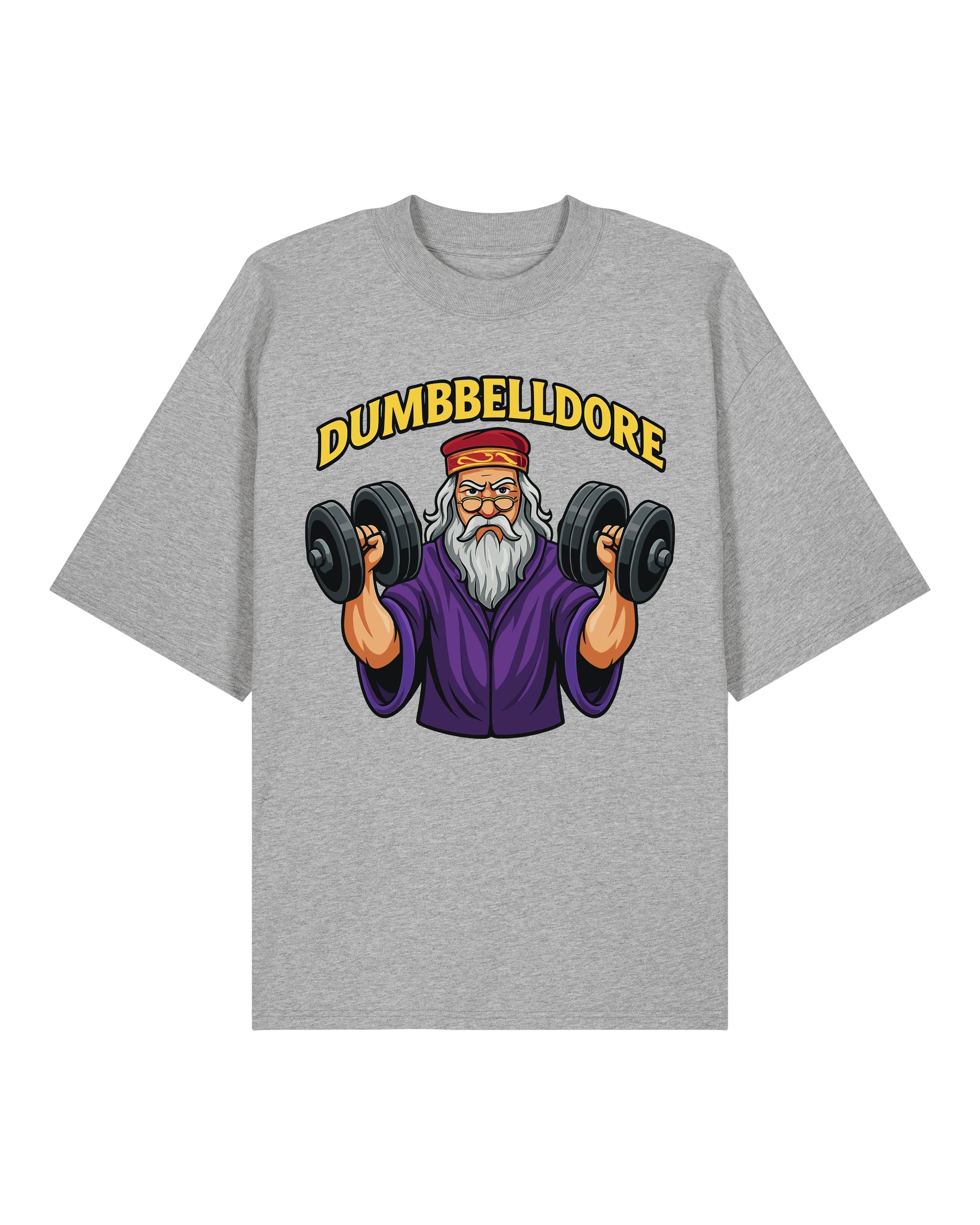 Dumbbelldore Shirt in Grau – Lustiges Gym Pump Cover für Bodybuilder – Teeflix