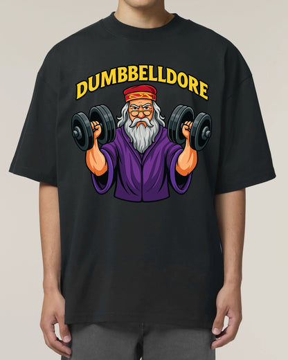 Dumbbelldore Shirt in Schwarz – Nerdy Fitness Pump Cover – Teeflix