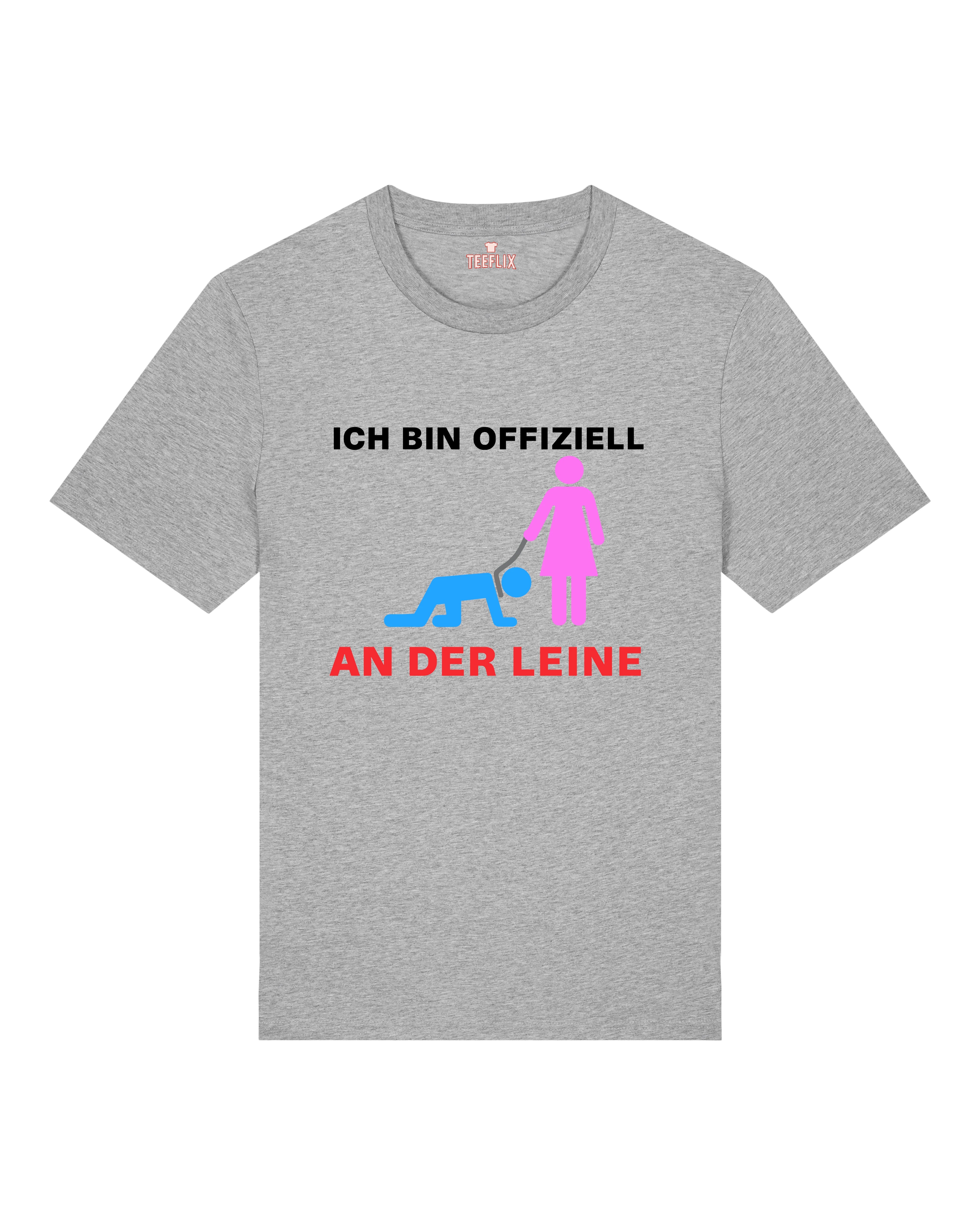 Lustiges JGA Shirt Ich bin offiziell an der Leine | Teeflix