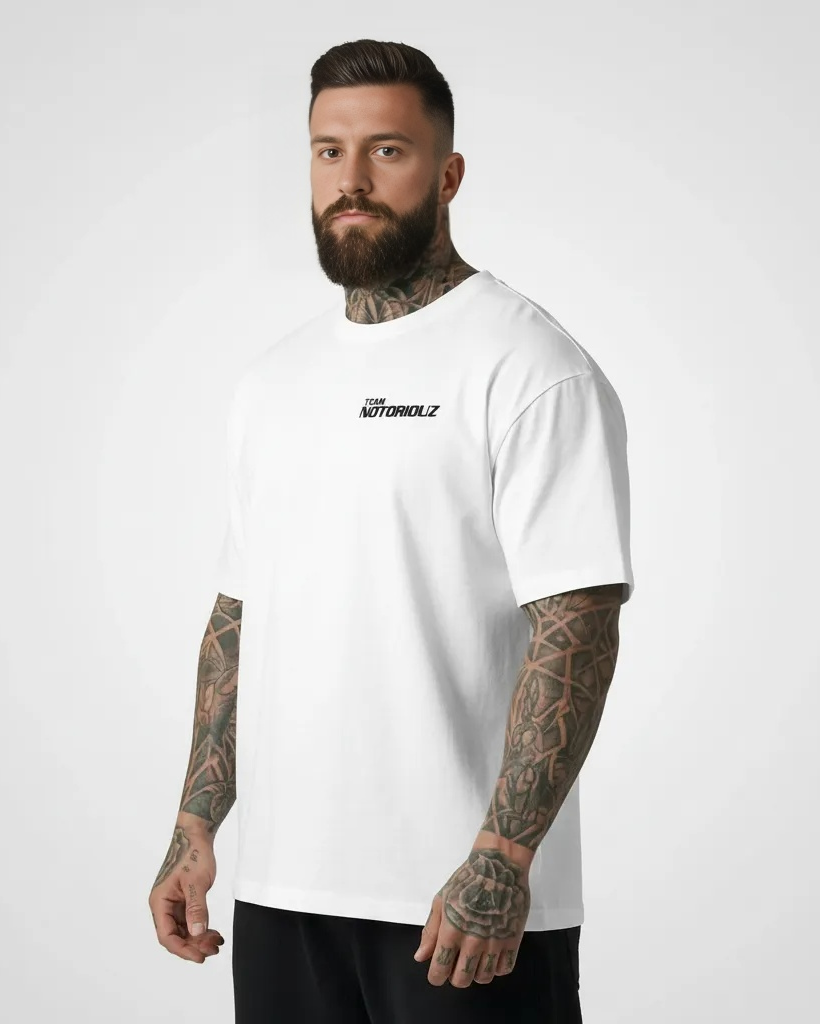 LOGO OVERSIZED TEE WHITE