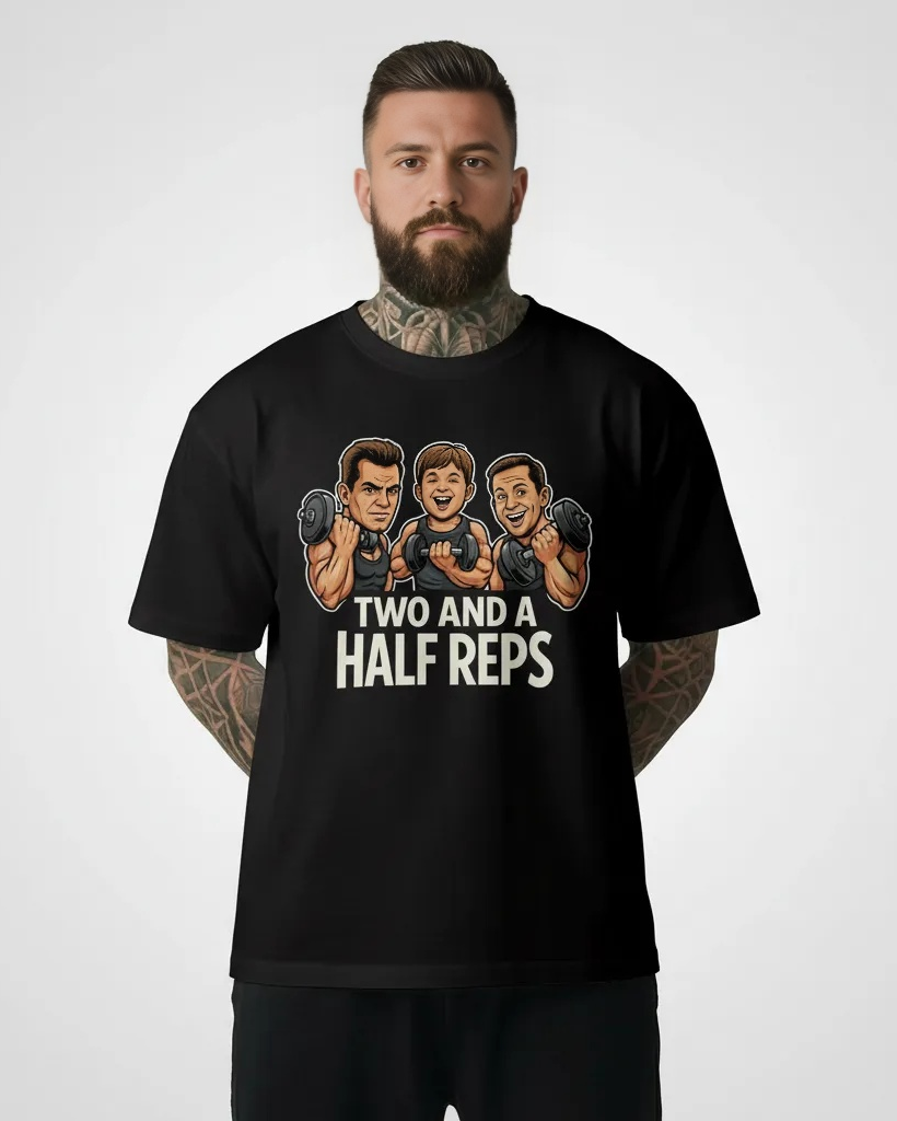 TWO AND A HALF REPS OVERSIZED TEE | GHOSTGYM