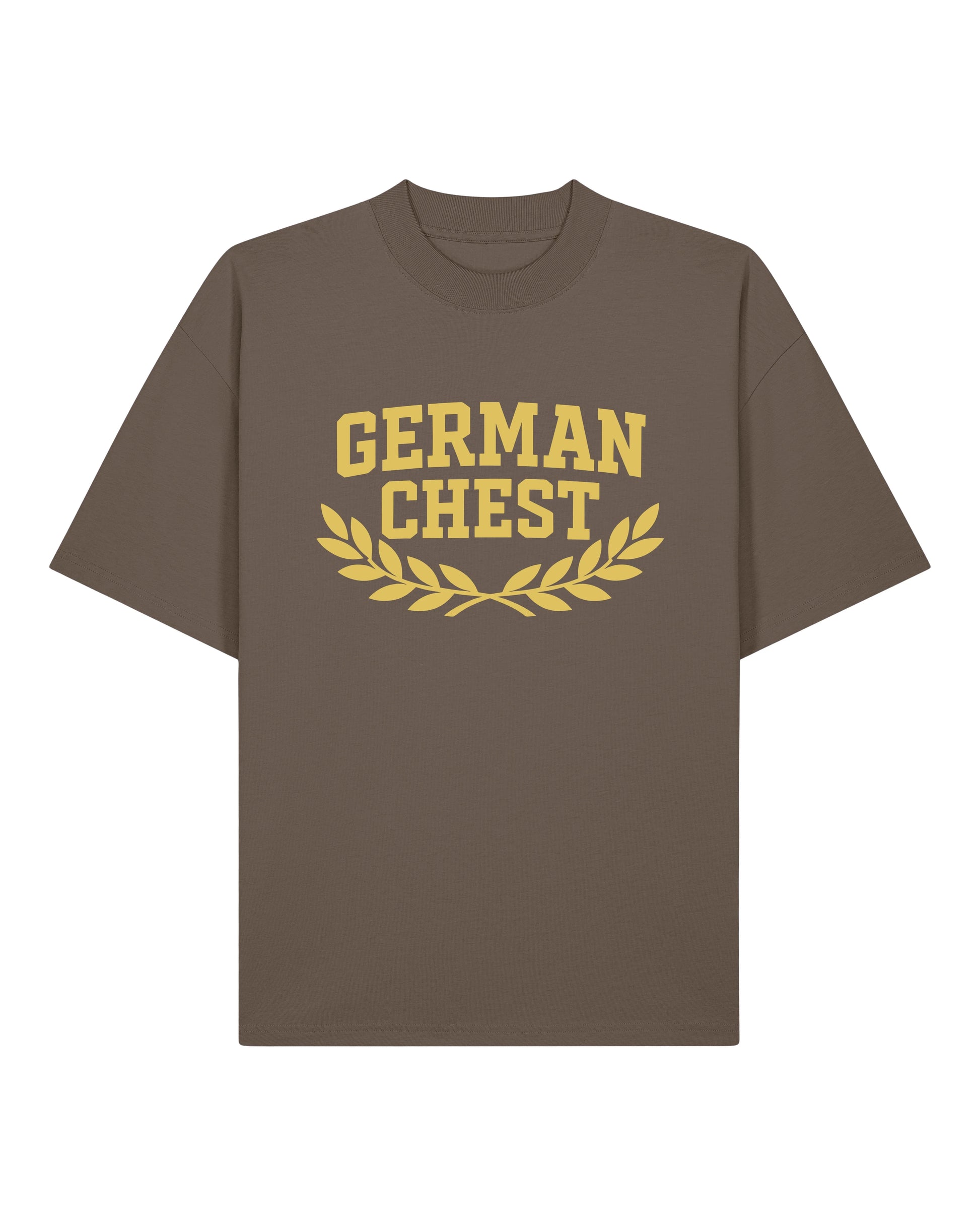 German Chest Oversized Pump Cover Shirt Braun | Gym Shirt, Fitness Shirt, Pump Cover