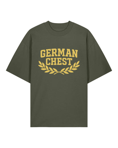 German Chest Oversized Pump Cover Shirt Grün | Gym Shirt, Fitness Shirt, Pump Cover