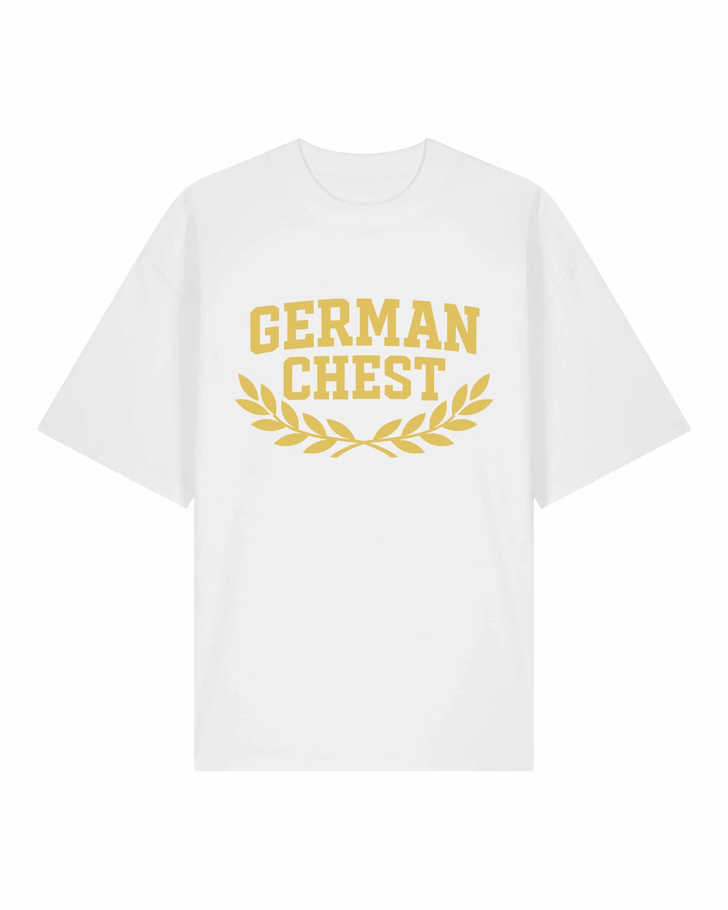 German Chest Oversized Pump Cover Shirt Weiß | Gym Shirt, Fitness Shirt, Pump Cover