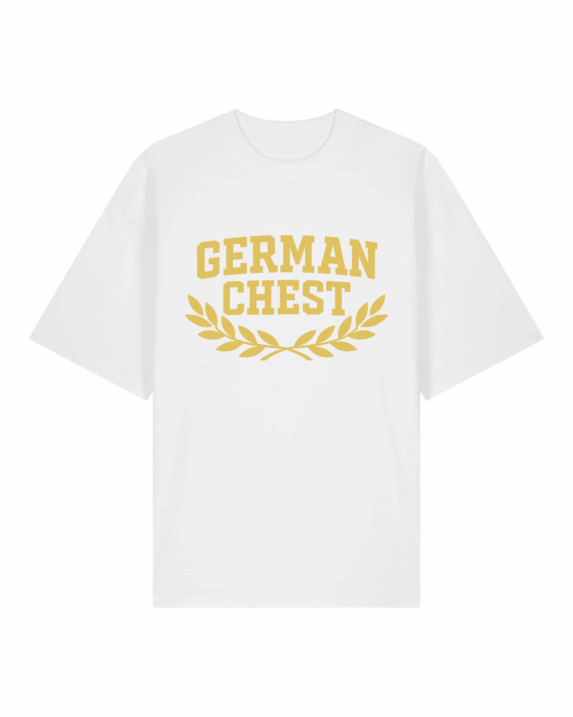 German Chest Oversized Pump Cover Shirt Weiß | Gym Shirt, Fitness Shirt, Pump Cover