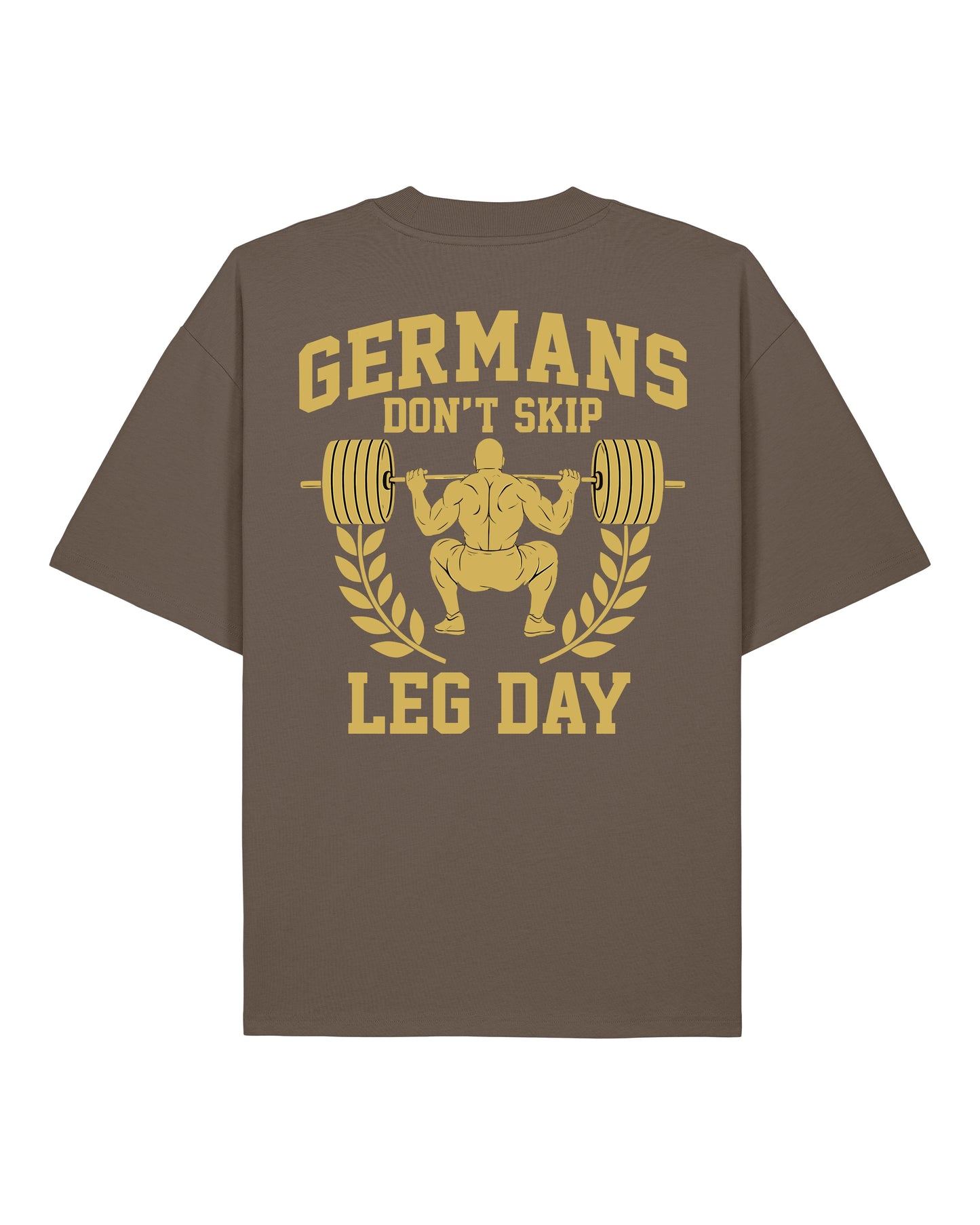 Germans Don’t Skip Leg Day Pump Cover braunes Oversized Gym Shirt Teeflix