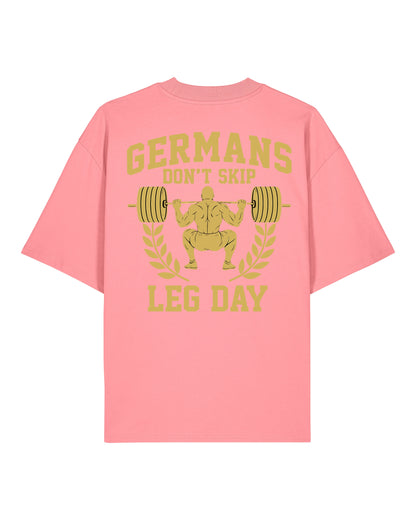 Germans Don’t Skip Leg Day Pump Cover pinkes Oversized Gym Shirt Teeflix