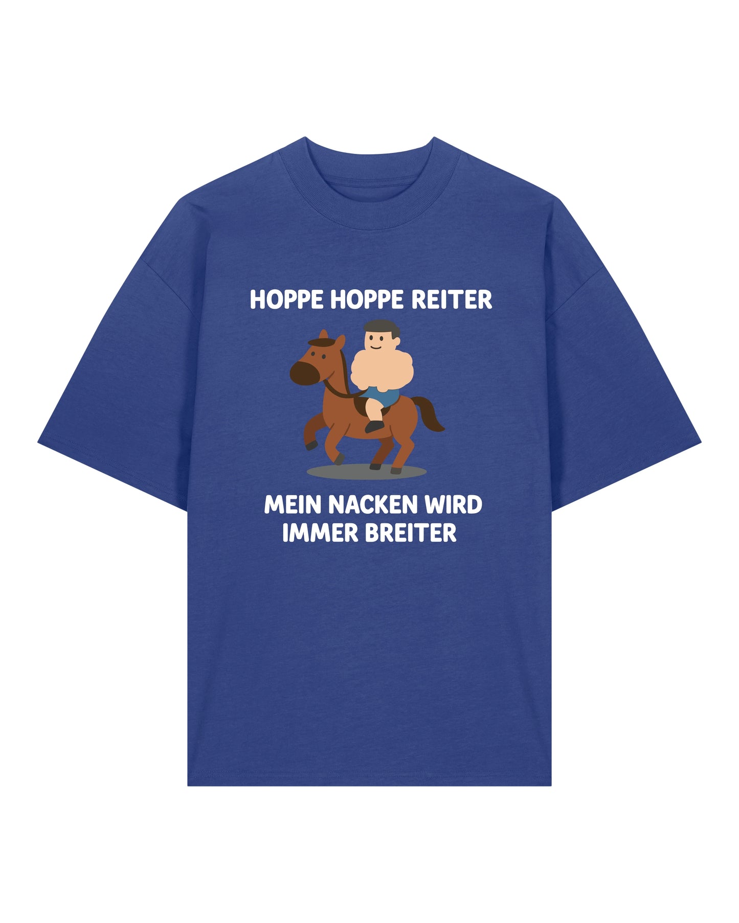 Hoppe Hoppe Reiter Gym Shirt Blau Oversized Fun Fitness Shirt Teeflix