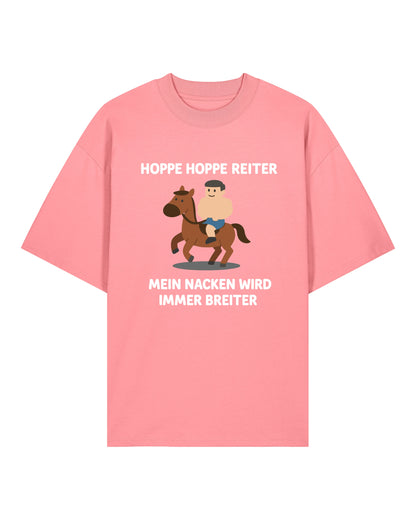 Hoppe Hoppe Reiter Gym Shirt Rosa Oversized Lustiges Fitness Shirt Teeflix
