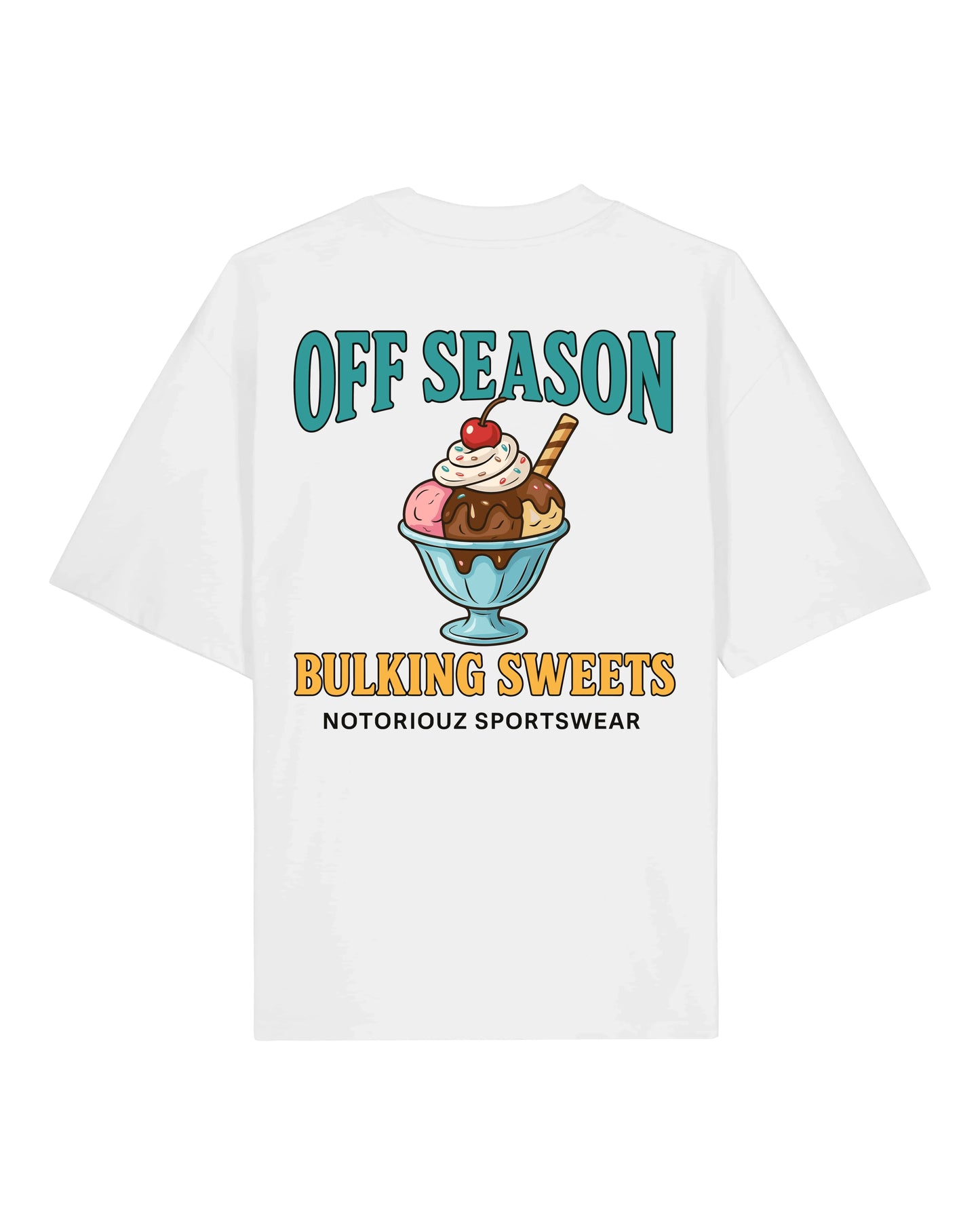 OFF SEASON “Bulking Sweets” Oversized T-Shirt | Notoriouz Sportswear
