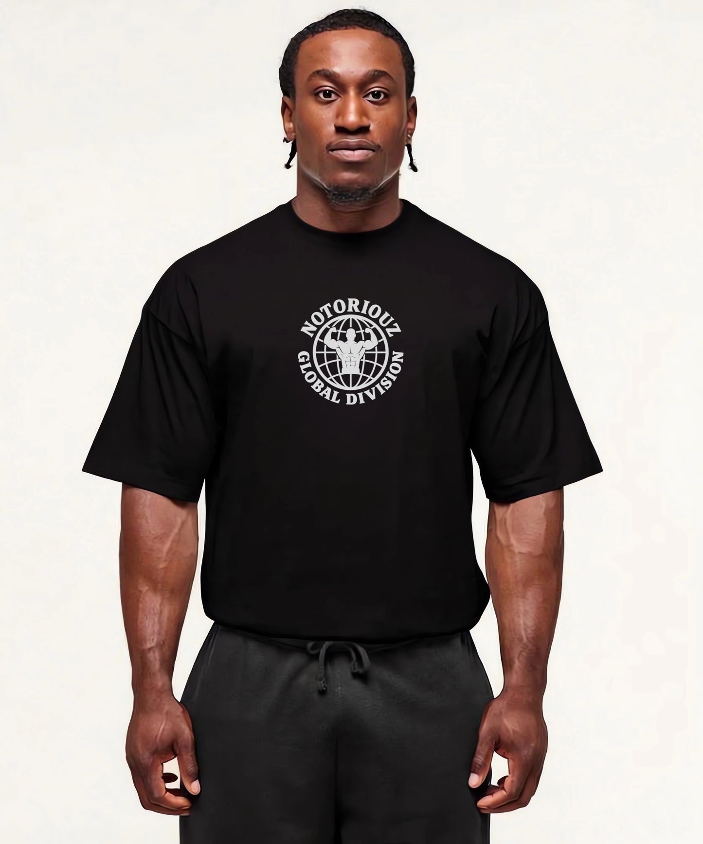 GLOBAL OVERSIZED TEE BLACK