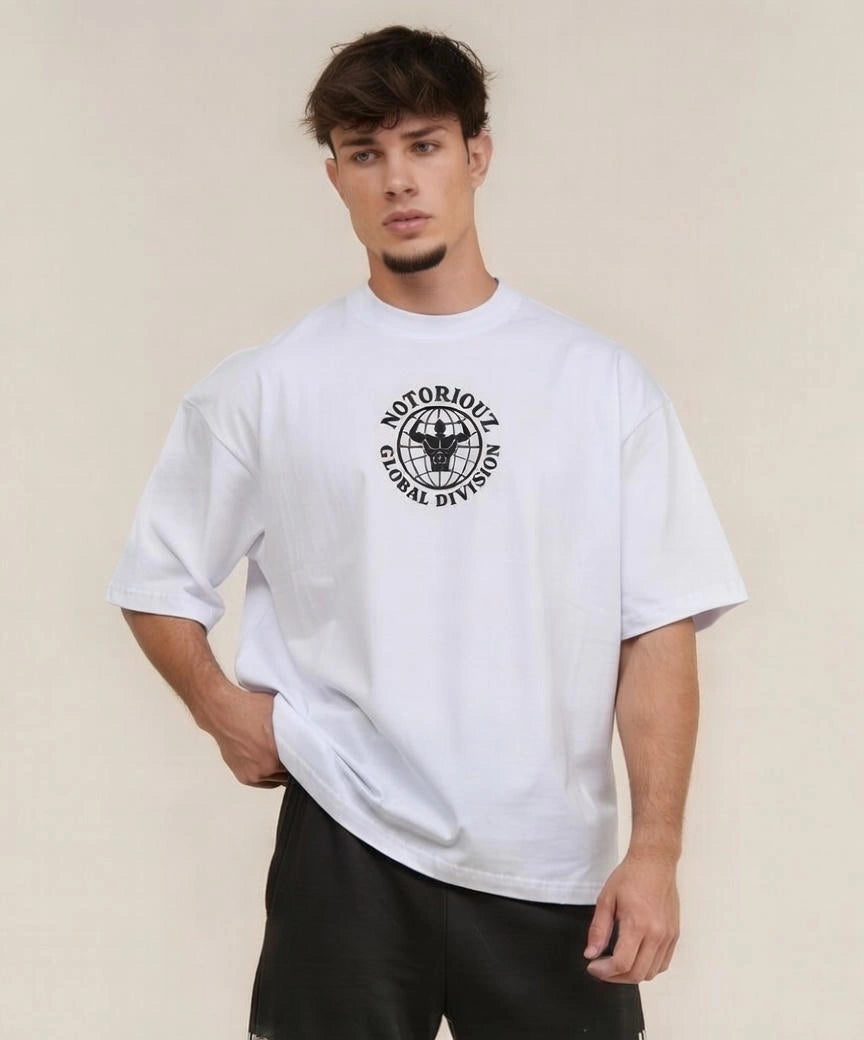 GLOBAL OVERSIZED TEE WHITE