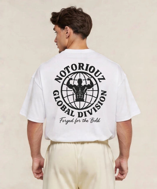GLOBAL OVERSIZED TEE WHITE