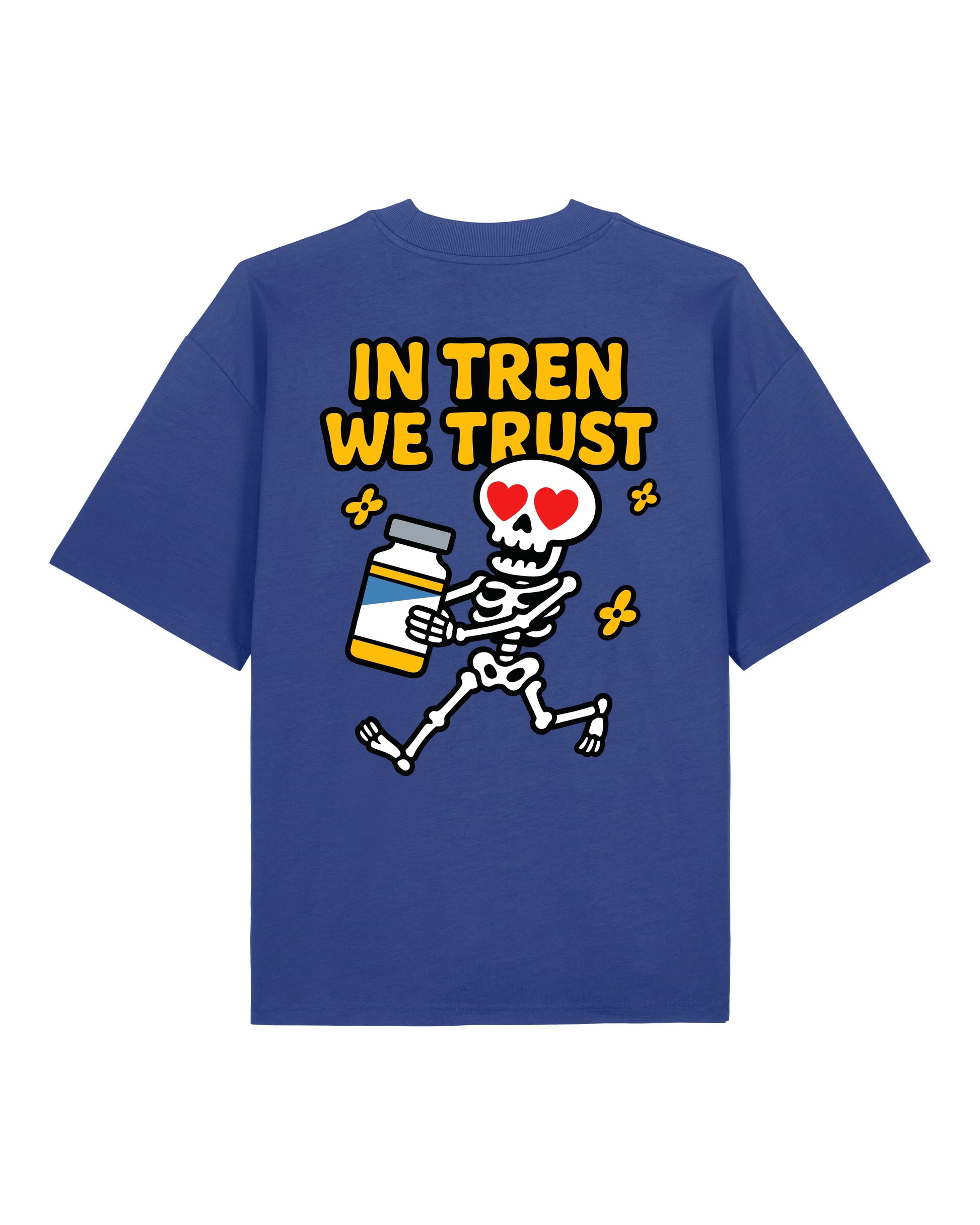 Oversized Training Shirt In Tren We Trust Blau Unisex Pump Cover Teeflix