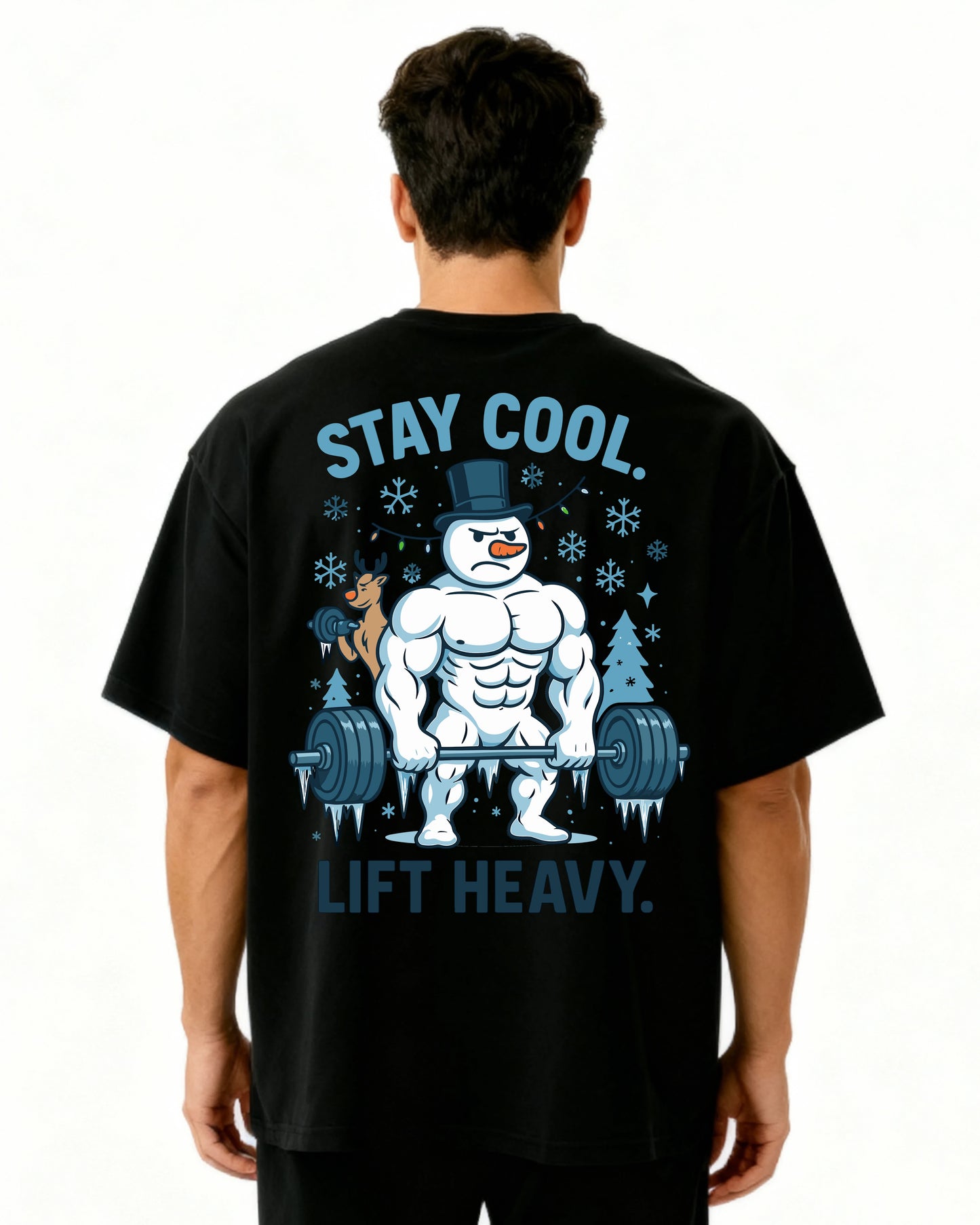 Stay Cool Lift Heavy Pumpcover Oversized T-Shirt | GhostGym