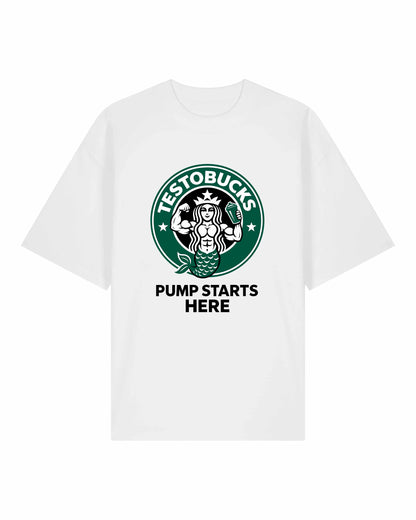 TESTOBUCKS Oversized Pumpcover Shirt | Pump Starts Here | GhostGym