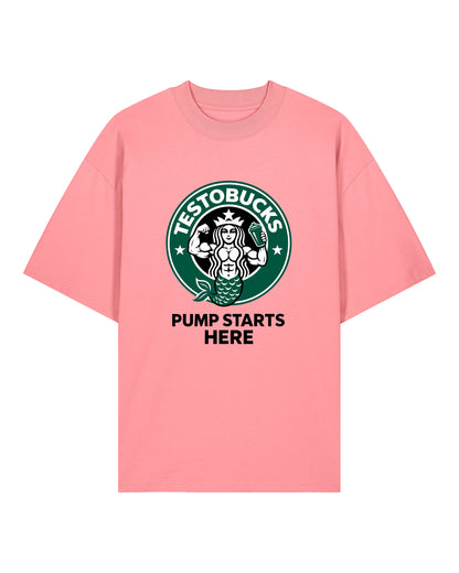 TESTOBUCKS Oversized Pumpcover Shirt | Pump Starts Here | GhostGym