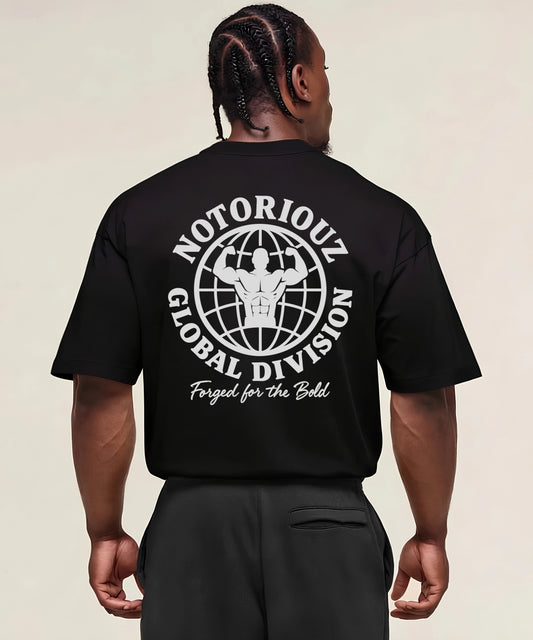 GLOBAL OVERSIZED TEE BLACK