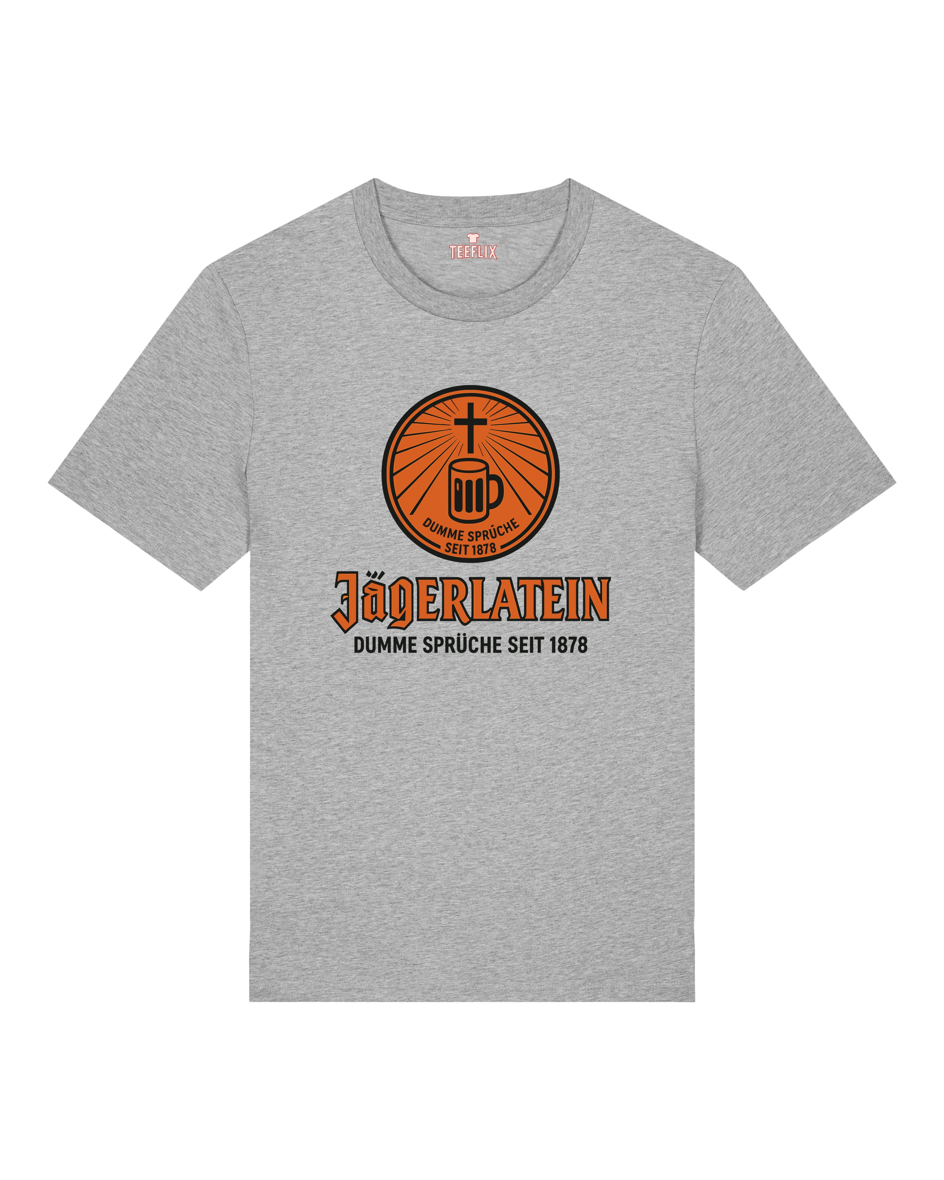 Jägerlatein T-Shirt Grau – Lustiges Jägerlatein Spruchshirt