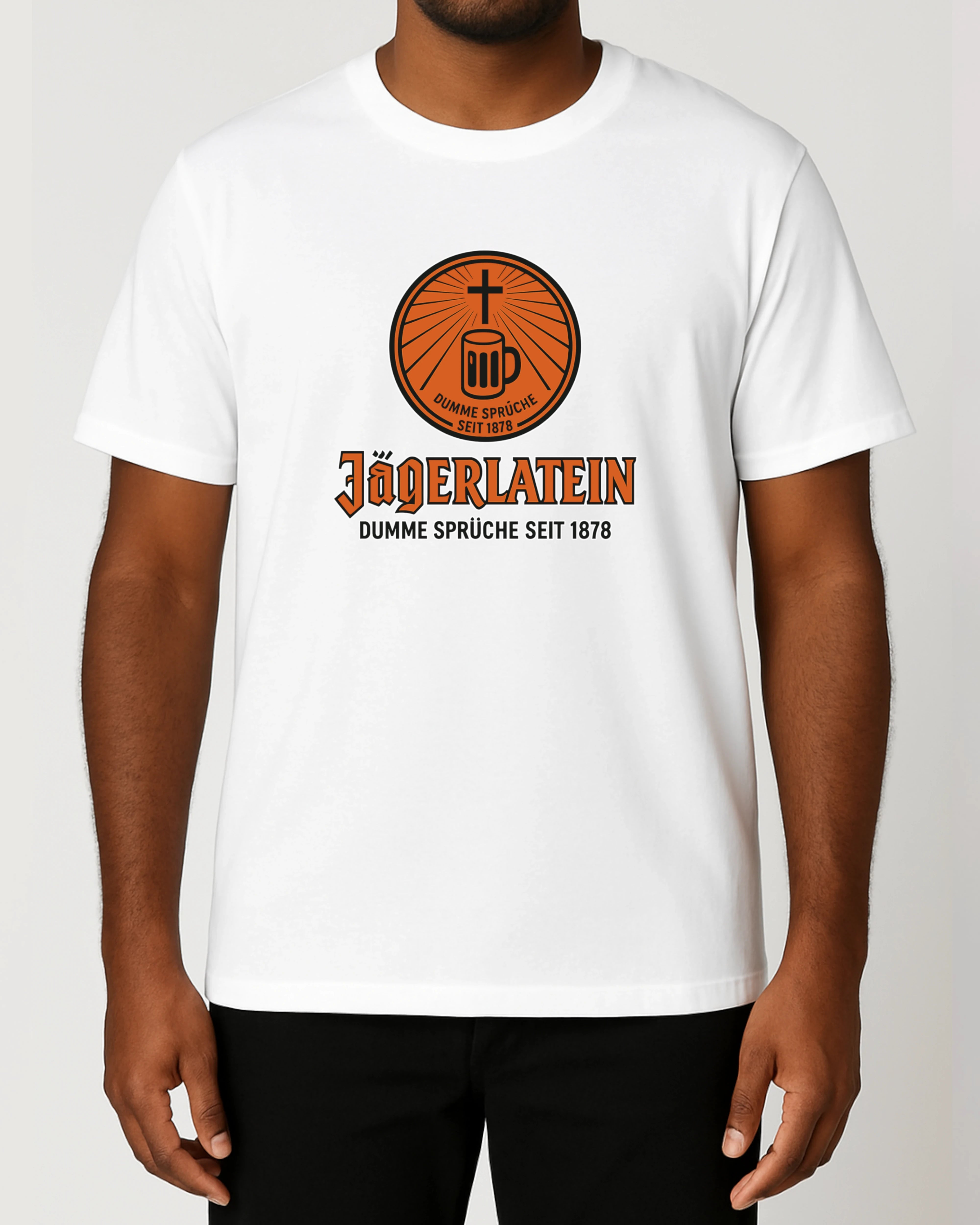 Jägerlatein T-Shirt Weiß – Lustiges Bier Sprüche Shirt