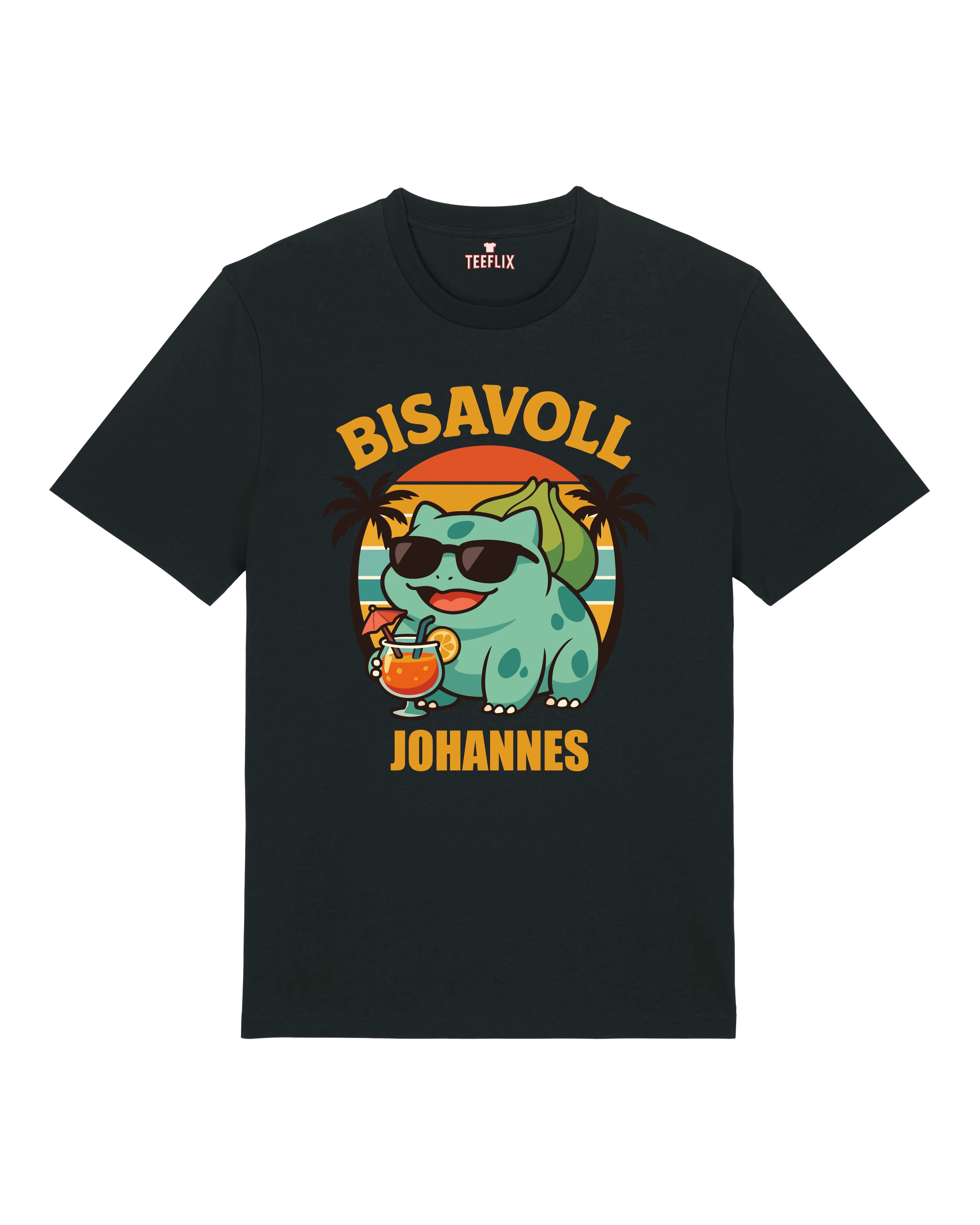 Lustiges JGA Shirt Bisavoll Schwarz – personalisierbares Junggesellenabschied Outfit