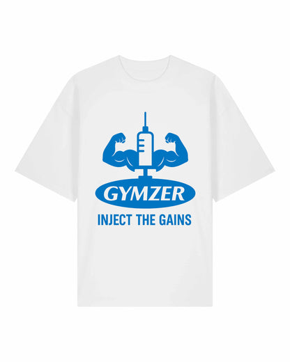 GYMZER Oversized Pumpcover Shirt | Inject the Gains | GhostGym