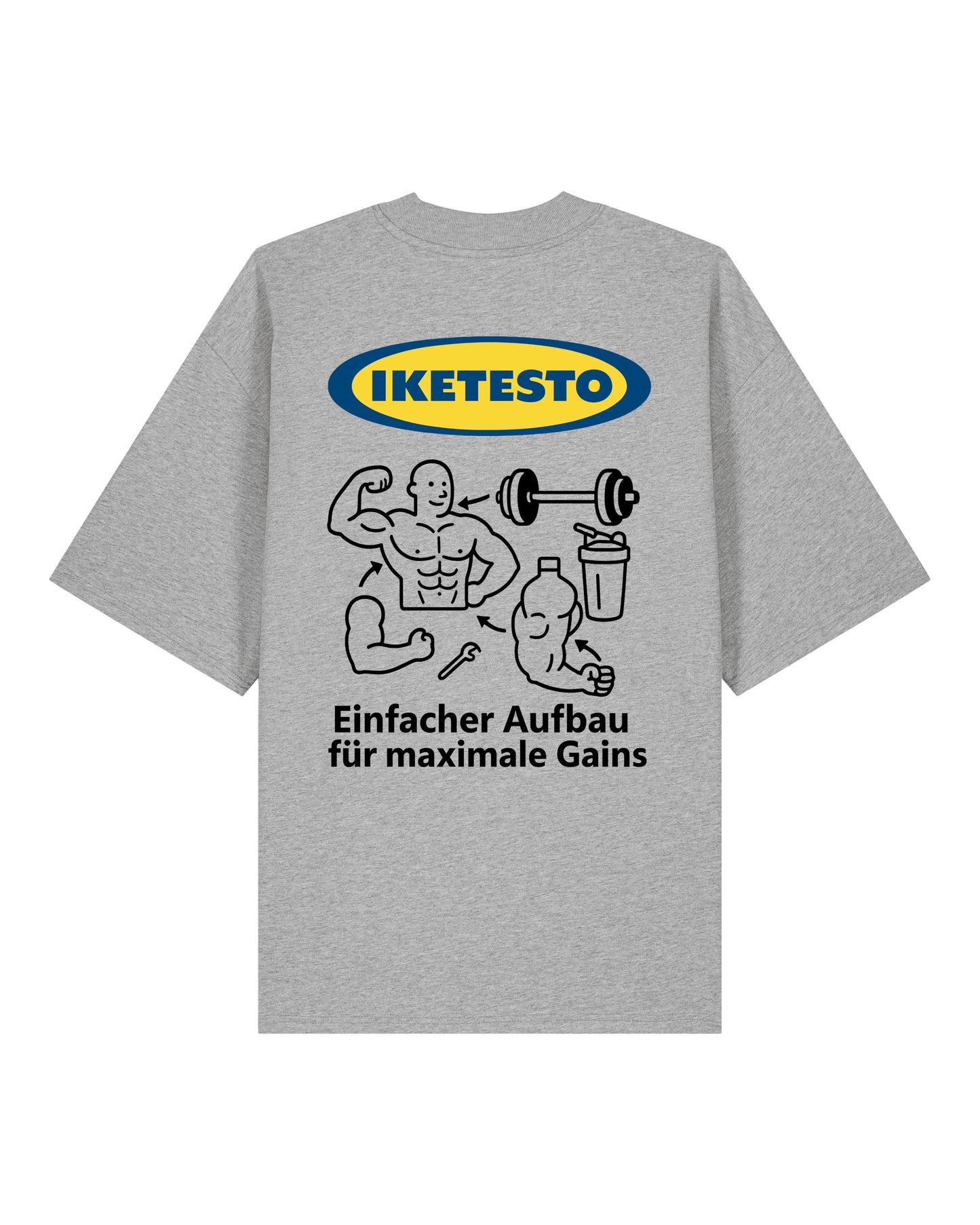 IKETESTO Oversized Pumpcover Shirt | GhostGym