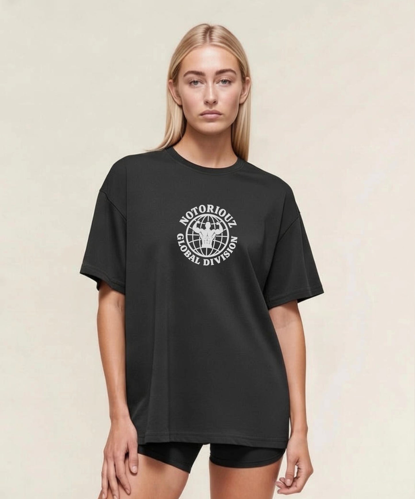 GLOBAL OVERSIZED TEE BLACK