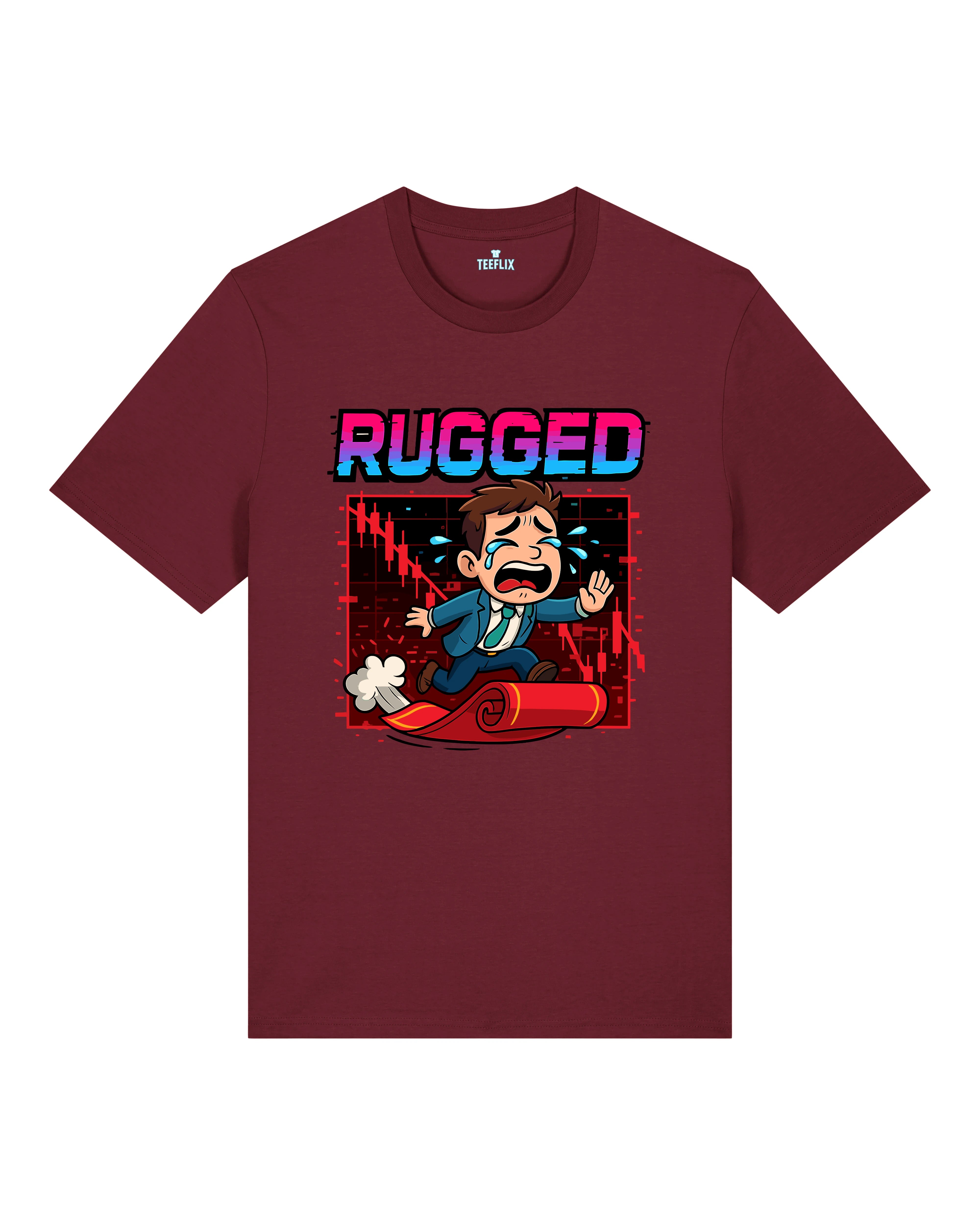 Rugged Crypto Meme Shirt Bitcoin Trading | Teeflix