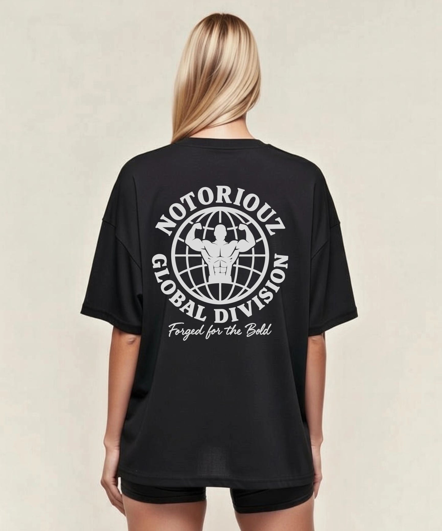 GLOBAL OVERSIZED TEE BLACK