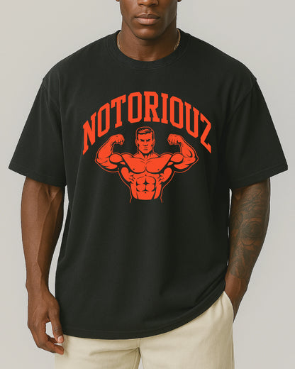 Classic Oversized T-Shirt – Oldschool Gym Style | Notoriouz Sportswear