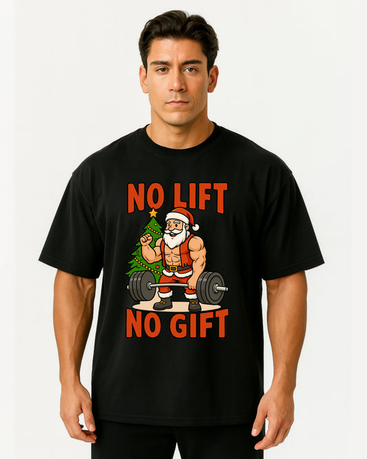 No Lift No Gift Pumpcover Oversized T-Shirt | GhostGym
