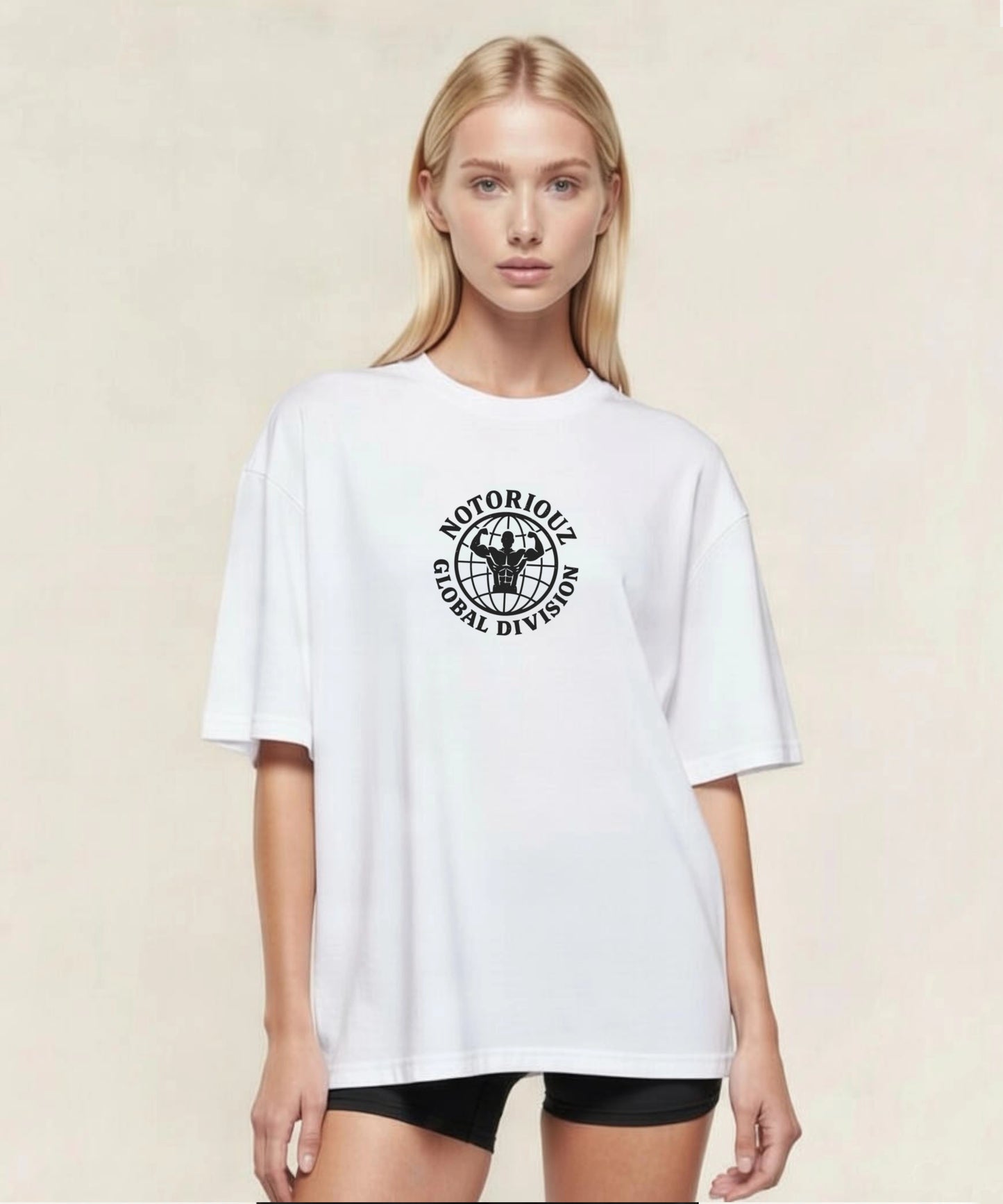 GLOBAL OVERSIZED TEE WHITE
