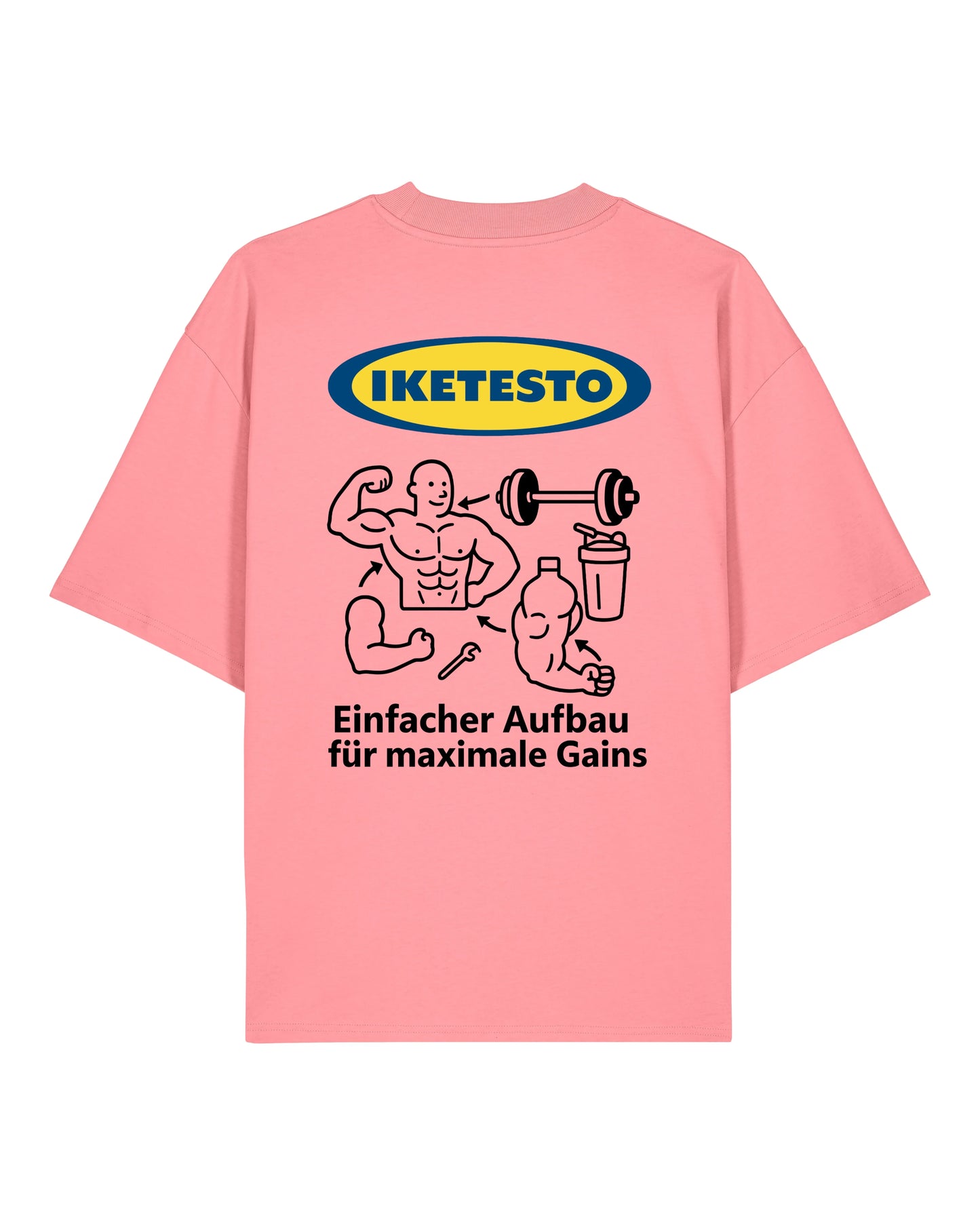 IKETESTO Oversized Pumpcover Shirt | GhostGym