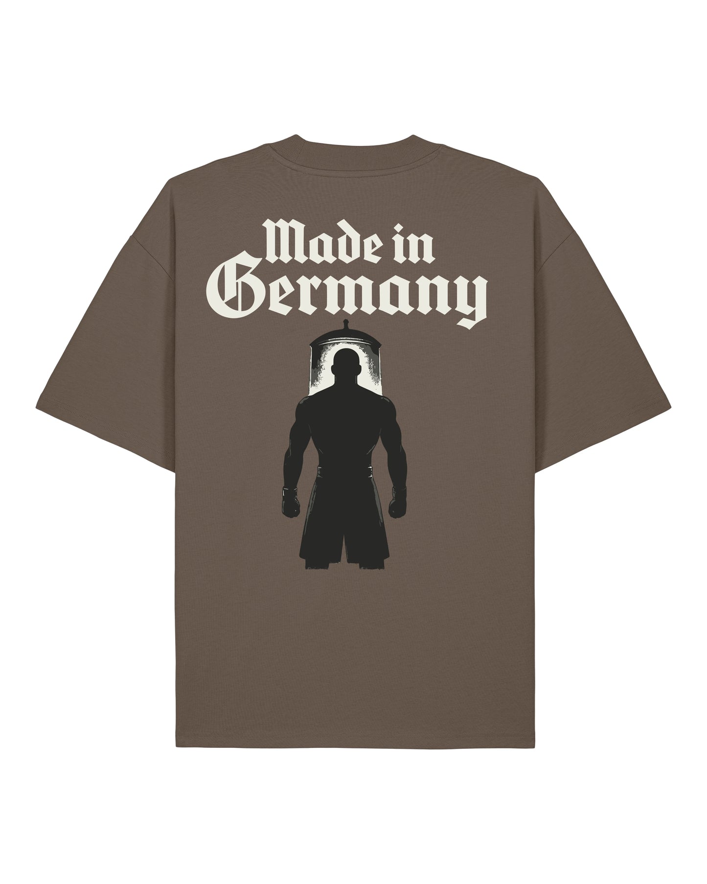 Made in Germany Pump Cover Braun | Teeflix – Trainingsshirt Herren & Damen, Oversized Gym Shirt
