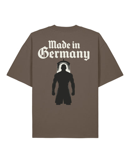 Made in Germany Pump Cover Braun | Teeflix – Trainingsshirt Herren & Damen, Oversized Gym Shirt