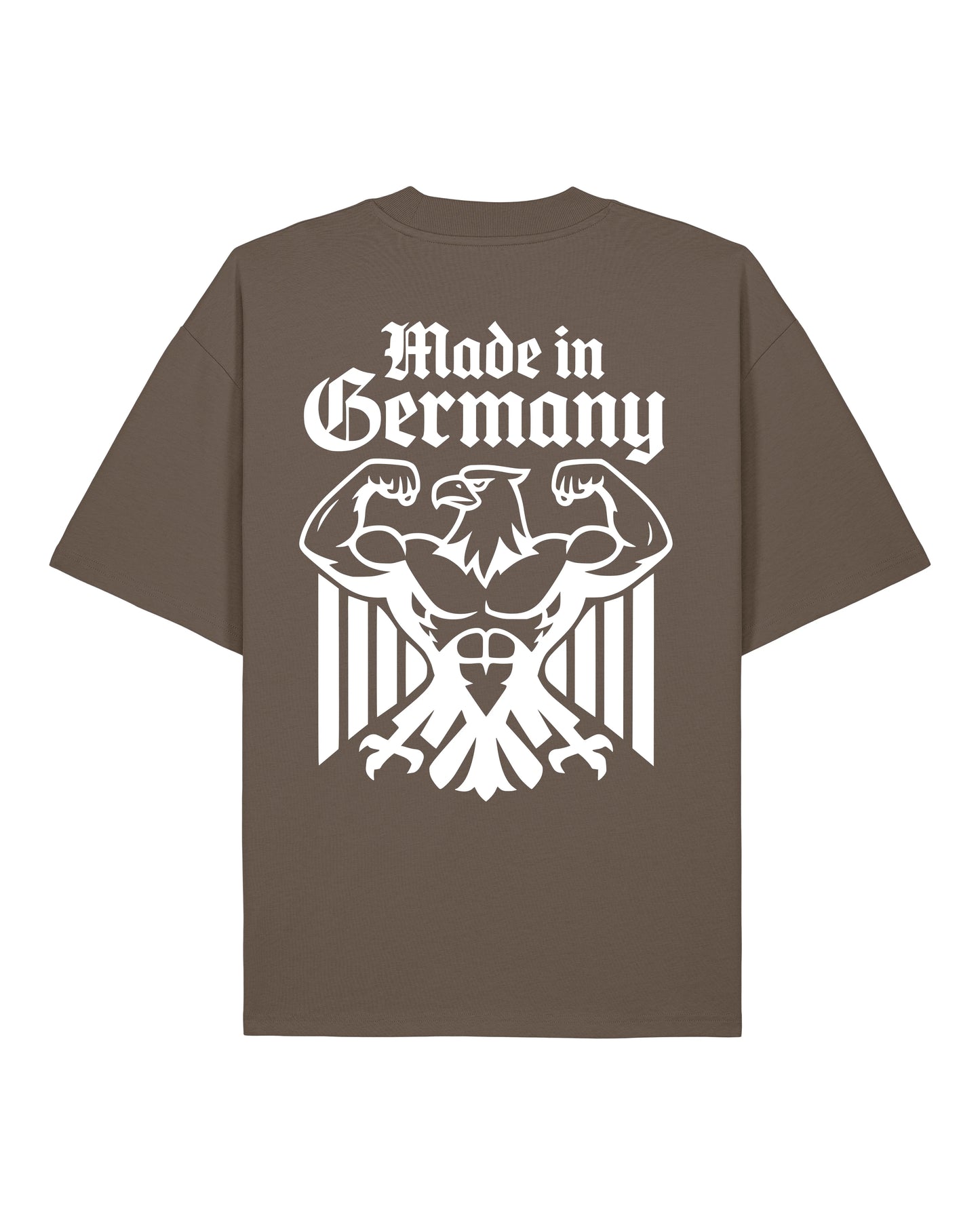 Made in Germany Pump Cover Oversized Shirt Braun Gym Streetwear Teeflix