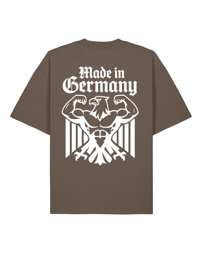 Made in Germany Pump Cover Oversized Shirt Braun Gym Streetwear Teeflix