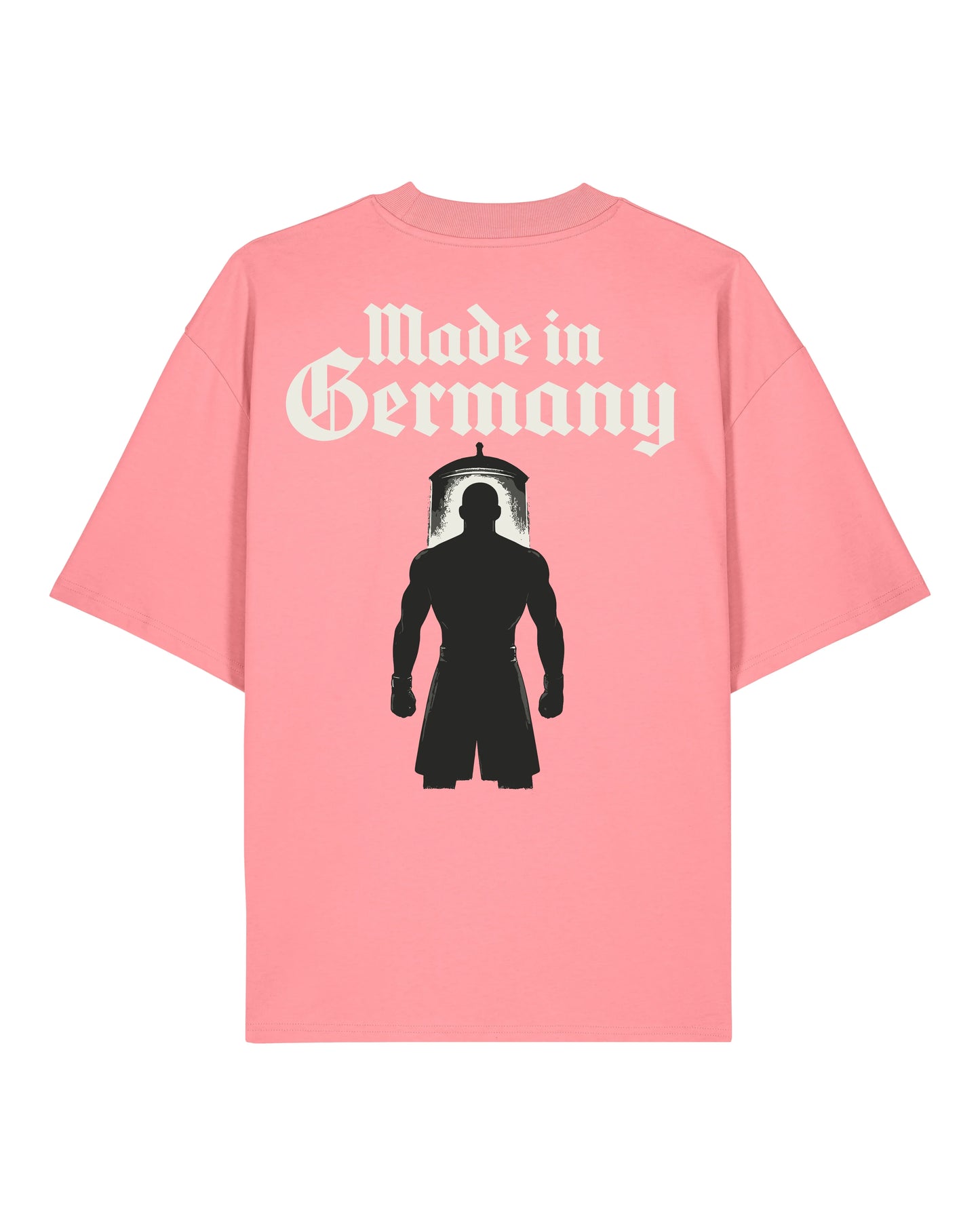 Made in Germany Pump Cover Rosa | Teeflix – Lustiges Oversized Gym Shirt für Damen & Herren