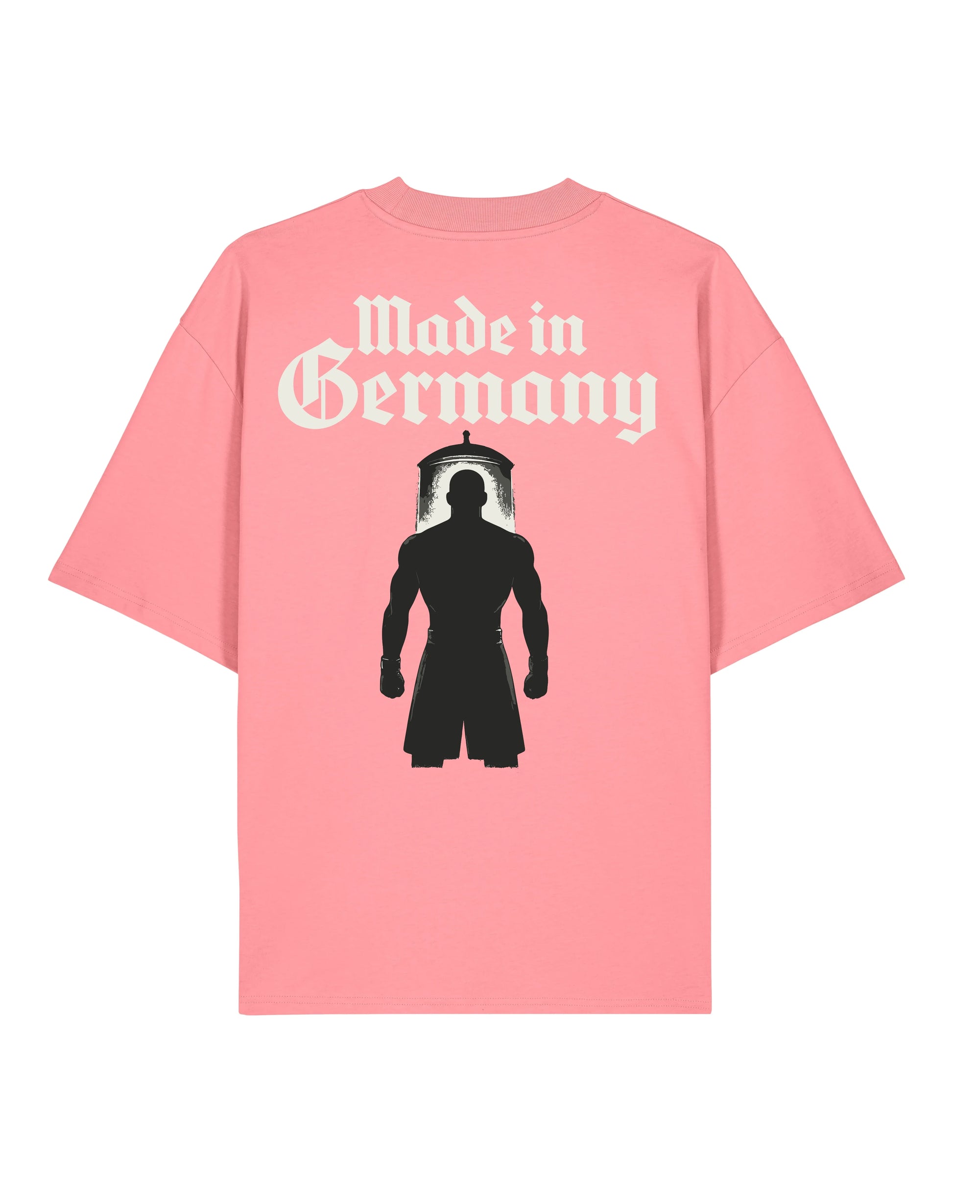 Made in Germany Pump Cover Rosa | Teeflix – Lustiges Oversized Gym Shirt für Damen & Herren