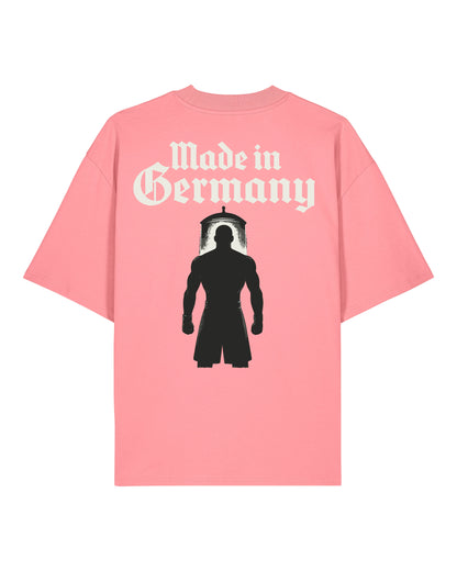 Made in Germany Pump Cover Rosa | Teeflix – Lustiges Oversized Gym Shirt für Damen & Herren