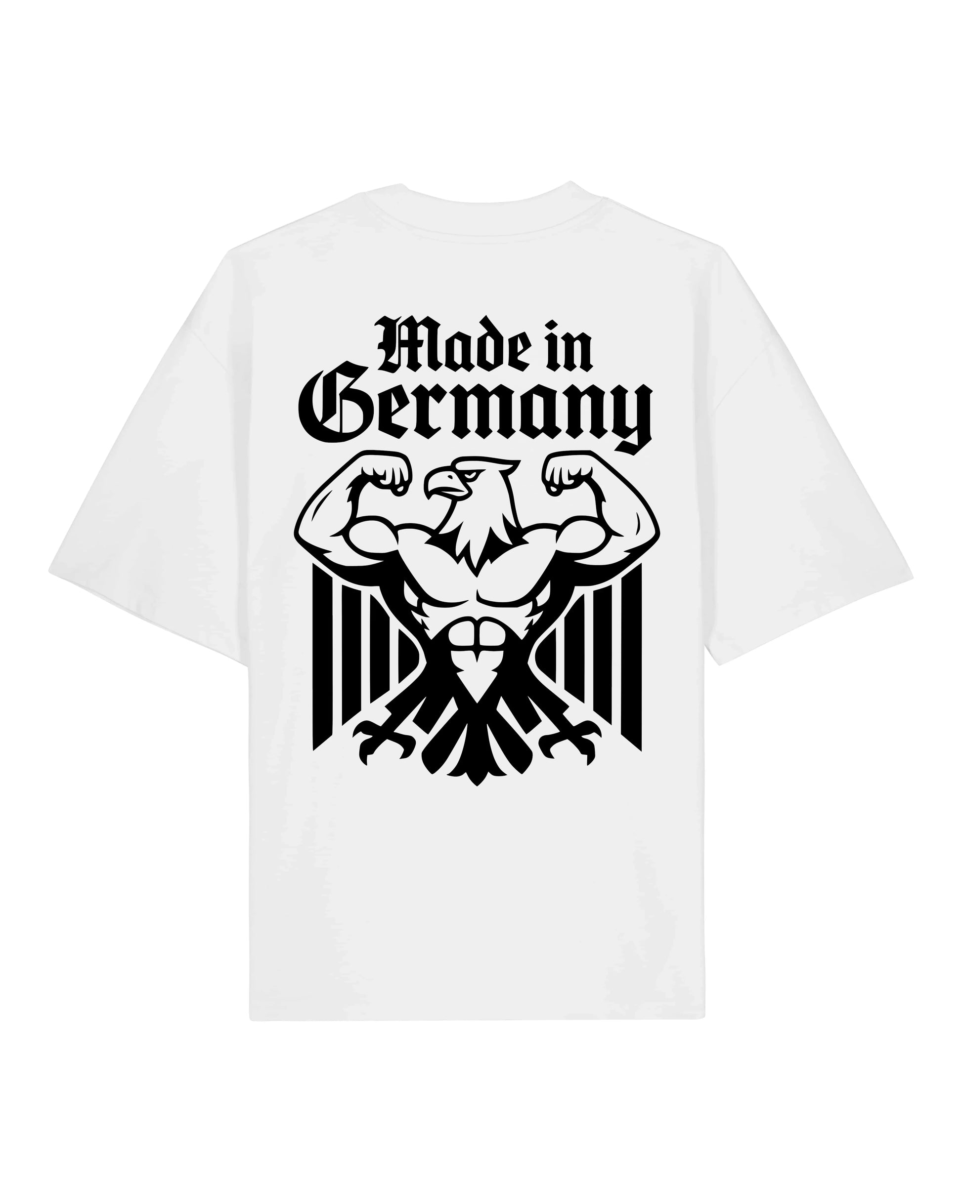 Made in Germany Pump Cover Oversized Shirt Weiß Gym Herren Damen Teeflix