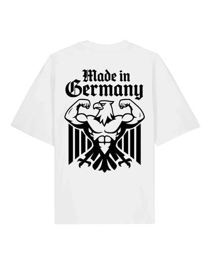 Made in Germany Pump Cover Oversized Shirt Weiß Gym Herren Damen Teeflix