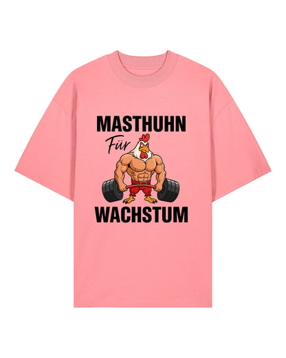 Masthuhn T-Shirt Rosa Oversize Pumpcover für Bodybuilder und Fitness Lifestyle von GhostGym