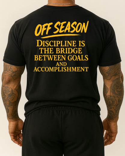 OFF SEASON “Discipline Bridge – Yellow Edition” T-Shirt (Normal Fit) | Notoriouz Sportswear