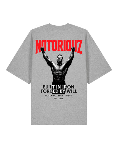 Built in Iron, Forged by Will Oversized Tee | Notoriouz