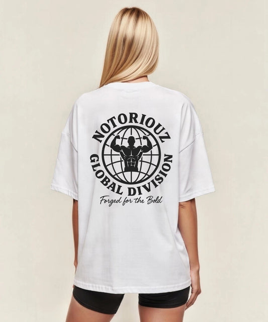 GLOBAL OVERSIZED TEE WHITE