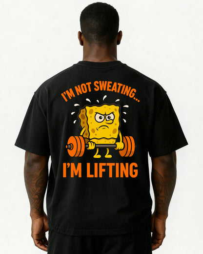 I’m Not Sweating I’m Lifting Pumpcover Oversized T-Shirt | GhostGym