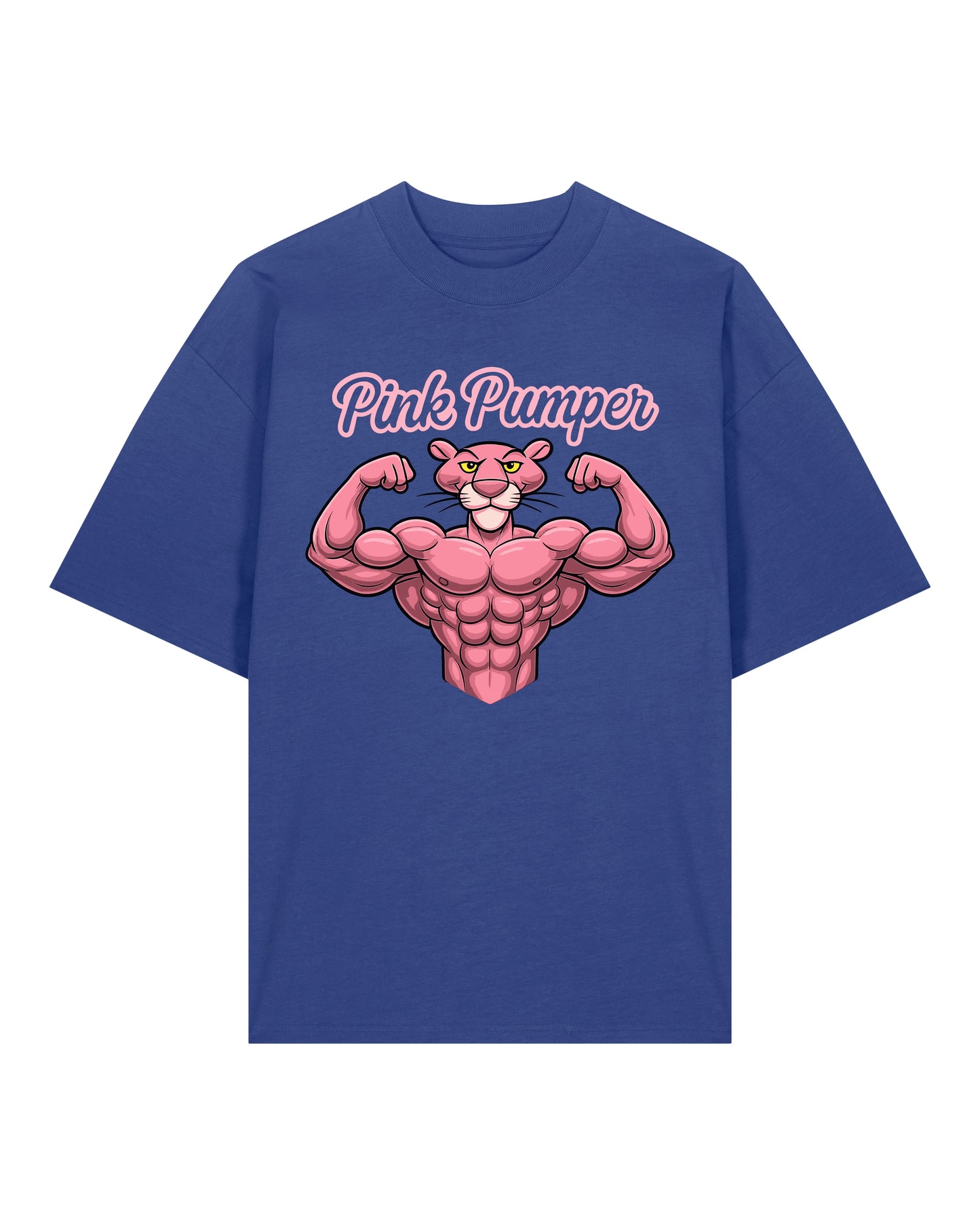Pink Pumper Gym Shirt Blau OVERSIZED Gym Fun Pump Cover Training Shirt Teeflix