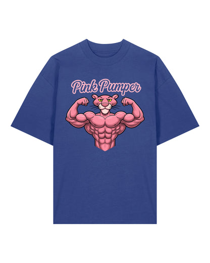 Pink Pumper Gym Shirt Blau OVERSIZED Gym Fun Pump Cover Training Shirt Teeflix